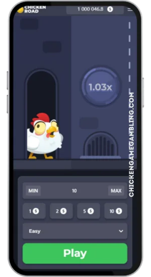 Chicken Road Spiel – Einsatz auswählen und starten