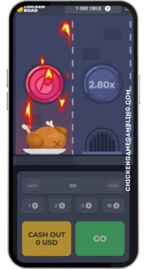 Chicken Road Spiel – Verlust durch Flammenfalle